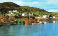 Circa mid 1970’s the local fishing boats are the Misty Isle, with the Girl Ann on the outside