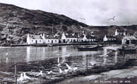Circa 1950 - View over the Obbe from the Pier after the coming of electricity
(note the electricity poles at the rear of the houses)