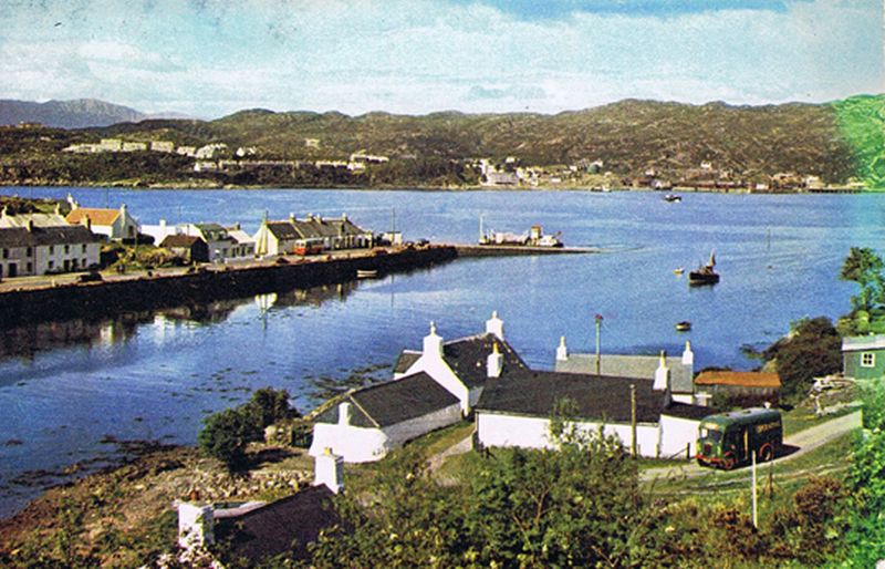 Circa early 1960's. Note green Co-op van (mobile shop) on the Obbe Road.