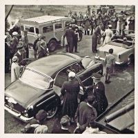 Circa 1956. Royal visit.