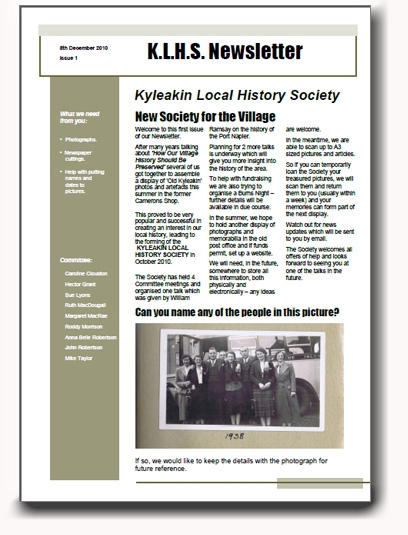 KLHS Newsletter Issue 1 - December 2010