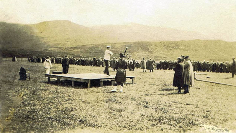 Circa 1920/30's - Kyleakin Highland Games:
Note the crowds on the touchline