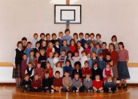 Kyleakin Primary School 1984
Back row: Forbes Mitchell (Headmaster), Iain MacIntosh, Gordon MacDonald, John Pearson, Angus MacInnes, Ewen Campbell, David MacLennan, Joseph Maguire, Alan Grant, 
Derek MacDonald, Steven Robertson, Donald Gillies, Alison Beaton (Teacher)
Second row: Margaret MacLeod (Teacher), John Sikorski, Mairi Reid, Pat Pearson, Zoe Linington, Neilian MacKenzie, Hazel Allan, Nicola Clouston, Alison MacInnes, Catriona Mackinnon, 
Lesley Branson, Colleen Branson, Neil Morrison, Ann Oliphant (Teacher), Morag Sinclair (Teacher)
Middle row: Gavin Morrison, Michael MacLean, Gordon MacInnes, Hector MacInnes, Margaret Ferris, Carol Ann Rose, Melissa MacDougall, Nicola Neild, Hugh Ferris, Ruth MacAskill, 
Heather Philp, Shaw Wilson, Hamish Grant, Craig Graham
Fourth row: Pauline MacLean, Jenny Strachan, Iona Linington, Jennifer Robertson, Lorraine MacPherson, Natalie Steele, Lucy Gough, Claire Robertson, Fiona MacKinnon
Front row: John Nisbett, Harry Fry, George Branson, George Clouston, Clark Rose, Ruaraidh MacDougall, Dale Robertson, Keith MacKenzie, Michael Taylor.